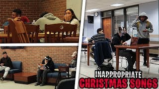 Blasting INAPPROPRIATE CHRISTMAS SONGS in the Library PRANK!