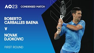 Novak Djokovic v Roberto Carballes Baena Condensed Match | Australian Open 2023 First Round