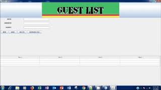 derby Embedded java guest list application