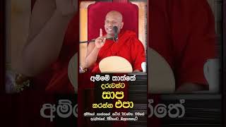 අම්මේ තාත්තේ දරුවන්ට සාප කරන්න එපා 😯🍃 Venerable Welimada Saddaseela Thero