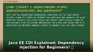 Java EE CDI Explained: Dependency Injection for Beginners! 🚀 Java Tutorial 2024