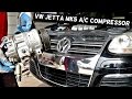 HOW TO REMOVE THE A/C COMPRESSOR ON VW JETTA MK5 AC COMPRESSOR