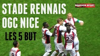 Les 5 Buts du Stade Rennais - OGC Nice (SRFC - OGCN) (RENNES - NICE) - 10ème Journée de Ligue 1