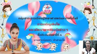 การเจริญเติบโตของร่างกาย by krurungnaja