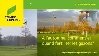 Les conseils de COMPO EXPERT : A l'automne, quand et comment fertiliser les gazons ?