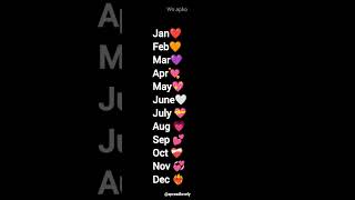 Apne Crush😍 ko milega ya nhi❤‍🔥Select your birthday month😘 #love #shayari #shorts #trending #cute