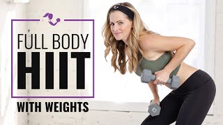 30 Minute Full Body HIIT with Weights Workouts: Dumbbell or Kettlebell or Both for Strength & Cardio