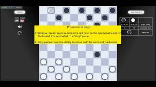 Board Game "Dama" (JavaScript)