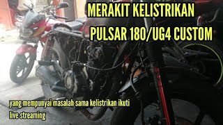 tutorial merakit kelistrikan bajaj  pulsar180ug4/Dc