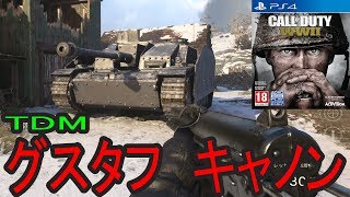 【CoD:WW2】『グスタフキャノン』でチームデスマッチやってみた！