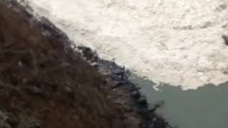 Watch massive avalanche at dam site in Kishtwar | Jammu and Kashmir | Snowfall