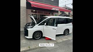 トヨタノア、運転席にレカロシート、美しいホワイトカラーのLXFの装着作業風景です。シートヒーターも組み込まれております。￼ #レカロ #レカロシート #ノアにレカロ