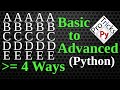 Python Pattern Program - Printing Character in Python | Square Pattern | Python Character Pattern 1