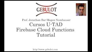 Firebase Cloud Functions Tutorial (English)