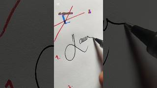 How to sign L❤️ ? |best signature #mostpopular #style #shorts  #trending  #tiktok #viralshorts #usa