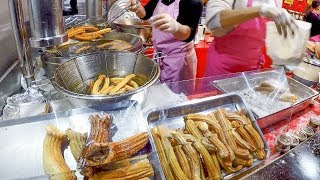 Huge Filled Churros. Street Food in Nice, France