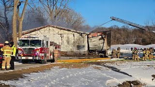 Fire department: Shed in Saylorville fully engulfed before blaze was brought under control