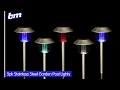 Solar Powered Stake Lights - Colour Changing | B&M Stores