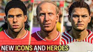 NEW ICONS and HEROES in EA Sports FC 24! (ft. Bobby Charlton, Mia Hamm, Franck Ribery, etc)