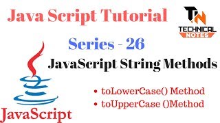 toLowerCase() and toUpperCase() Method in javascript