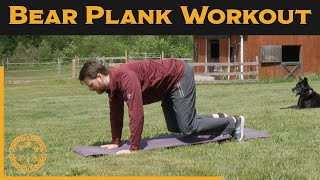 10 Minute Bear Plank at Home Workout for Martial Artist