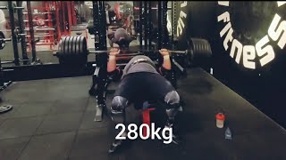 벤치프레스 280kg,300kg훈련. (벤치는 깔려야 제맛)