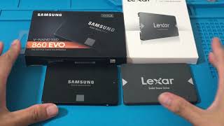 LEXAR NS100 256GB vs SAMSUNG 860 Evo 250GB Solid State Drive | Speed \u0026 Benchmark Comparison