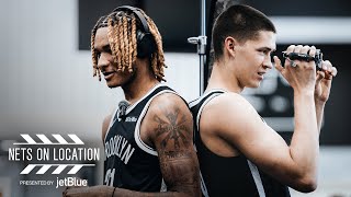 Egor Dëmin & Noah Clowney Take You Inside Media Day | Nets On Location
