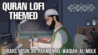 [Lofi theme] Quran for sleep/Study Session 📚 - Relaxing Quran recitation - Surah Yasin, Ar-Rahman...