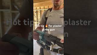 Plaster screw gun hack #tips #tricks #plaster #tools #building #hack #foryou