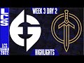 EG vs GG Highlights | LCS Summer 2022 W3D2 | Evil Geniuses vs Golden Guardians