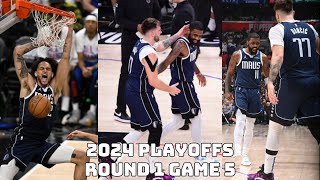 Dallas Mavericks Team Highlights vs the Clippers (2024 Playoffs Round 1 Game 5)