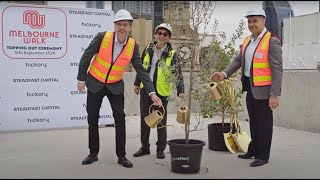 The Iconic Bourke Street Melbourne Walk Development Tops Out Structure! | Hickory