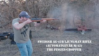 Swedish AG-42B Ljungman. This Rifle Mocks Your Garand Thumb!!!