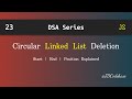 Circular Linked List Deletion in JavaScript | DSA Explained with Example | JDCodebase
