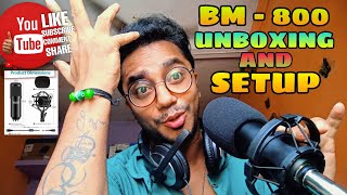 BM 800 Condenser Microphone Setup - Full Review (Unboxing, Setup, Audio Tests) - John Rambo Yt