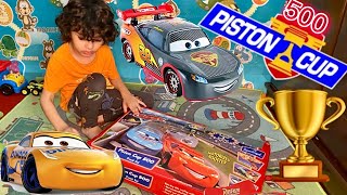 Disney Pixar Car Piston Cup 500|#mcqueen #disneycars #racetrack #racinggames #kidsfun #pistoncup