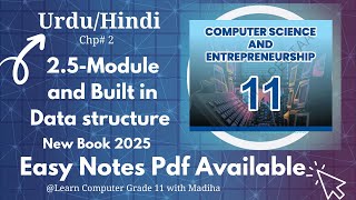 Class 11 Computer| Python Modules & Built-in Data Structures | Live Code Example Urdu /Hindi in 2025