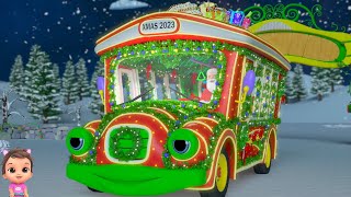 Christmas Wheels on the Bus Nursery Rhyme & Kids Video