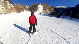 平湯温泉スキー場（湯の平～ファミリーゲレンデ） Hirayu Onsen Ski Slopes (Yunotaira - Family Slope) Jan 14, 2018