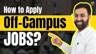 How to Apply for Off-Campus Jobs? | Domain-wise Guidance | CA Shivam Palan