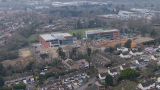 February 2025 - Demolition update former Siemens \u0026 Marconi site, Frimley, to become Frimley Square