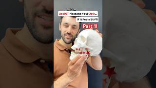 Part 1: Do NOT massage your jaw if it feels stiff, do this instead! #jaw #tmj #tmjtreatment