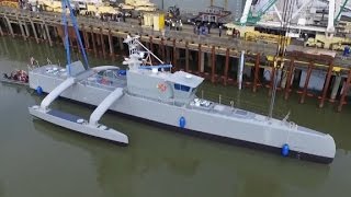 Navy tests sub-hunting drone ship