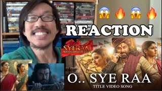 SYE RAA Title Video Song (Telugu) REACTION - Chiranjeevi | Ram Charan |Surender Reddy