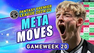 META FPL MOVES | GAMEWEEK 20 | Fantasy Premier League 24/25