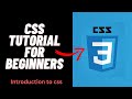 Introduction | CSS Tutorial for Beginners Step by Step | Tutorial part 1