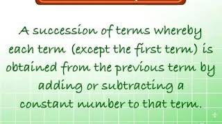 Grade 12 - Arithmetic Sequences Intro