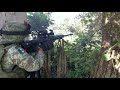 francotirador del ejército mexicano disparando calibre .50