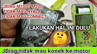 JDiag m100 / m200  tidak mau konek / nyala Lakukan Hall ini